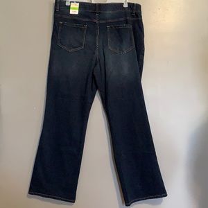 terra & sky - dark wash “boot cut” jeans - plus size